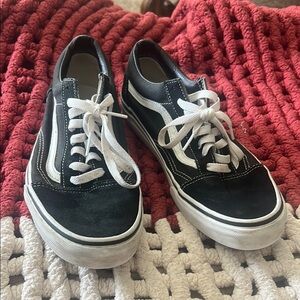 Vans Black and White Athletic Shoes